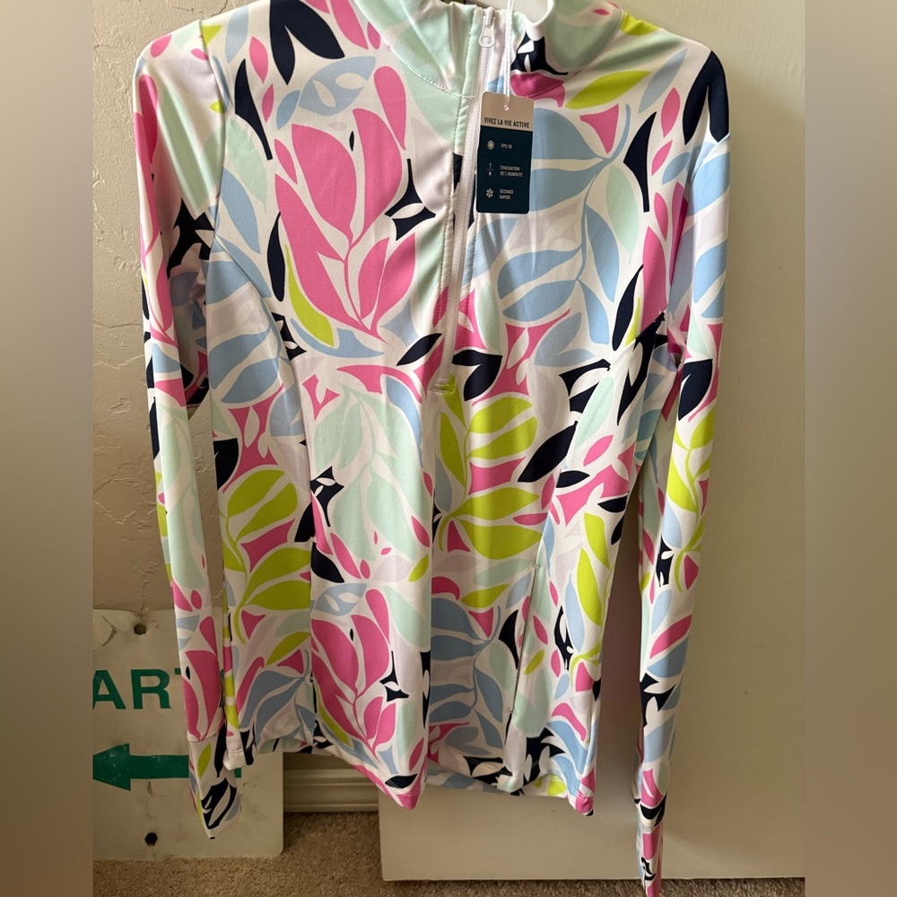 Tommy Bahama Multicolor Tropical Golf Pullover Small NWT